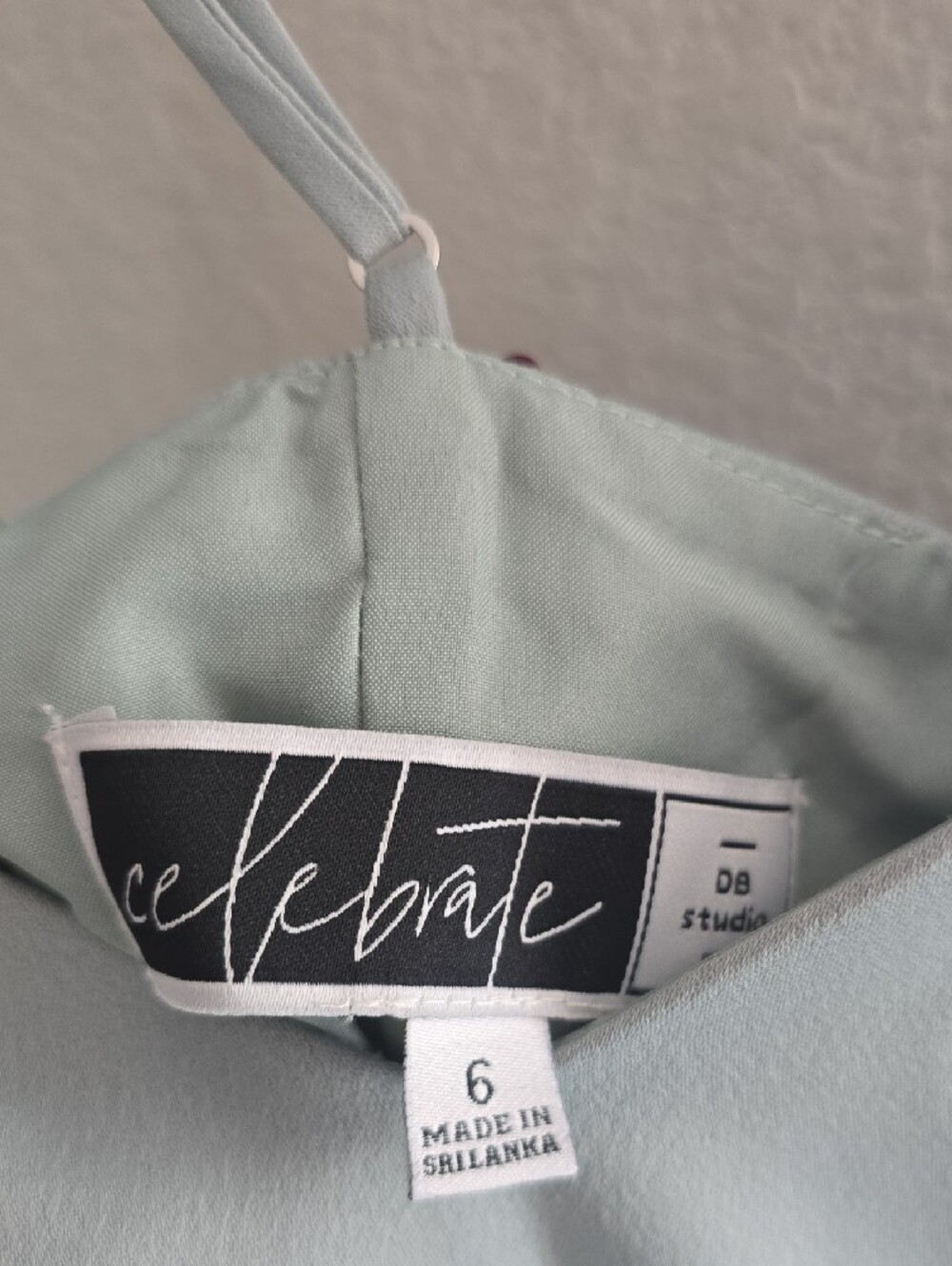 Light Green Ruffle Maxi Slip Dress - Picture 5 of 6